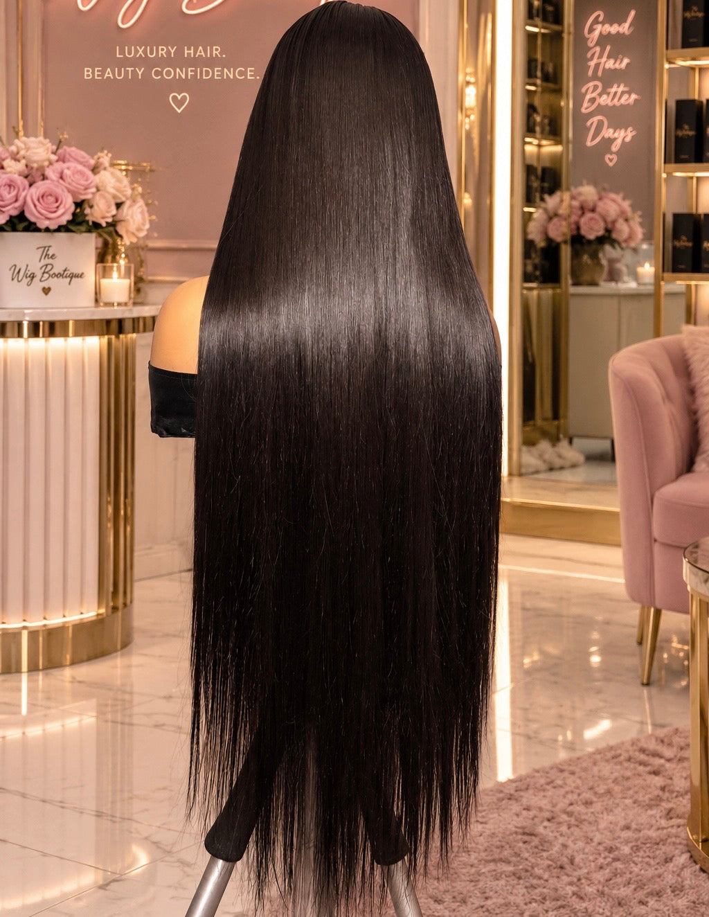 Affordable Raw Straight Wigs — 180% Density